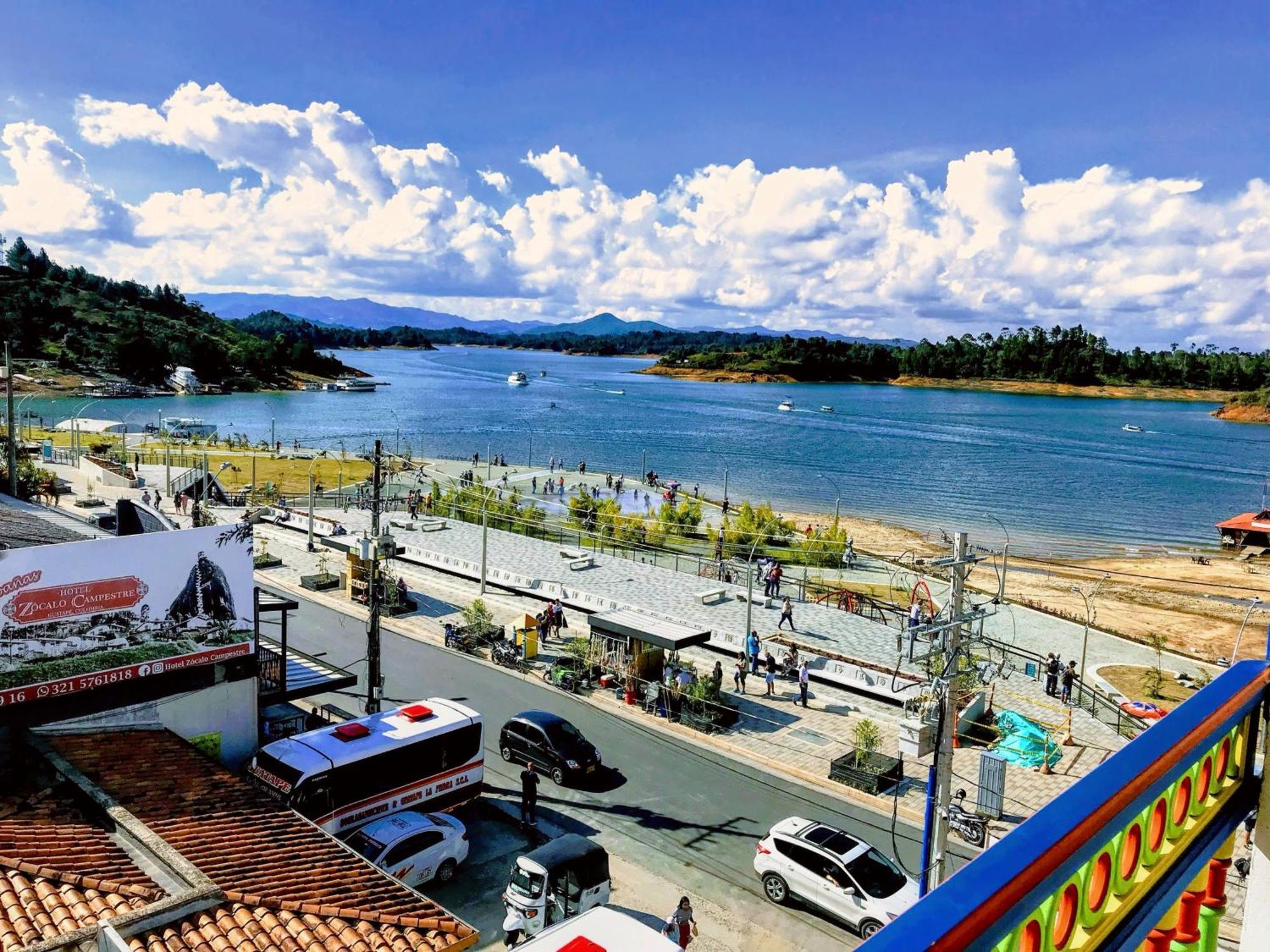 Aptos Plaza Principal, Con Y Sin Vista Al Embalse, Frente Autobus, A 8 Minutos De La Piedra Del Penol, Todo Cerca!!! กัวตาเป ภายนอก รูปภาพ